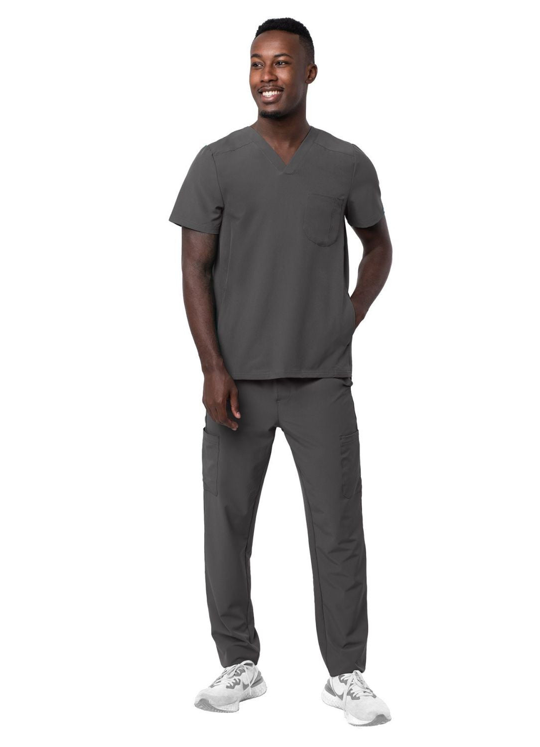 Adar Men's Go-Everyday Cargo Scrub Set