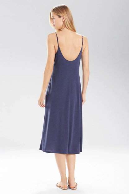 Natori Shangri-La TENCEL Slip Dress - Ht Night Blue