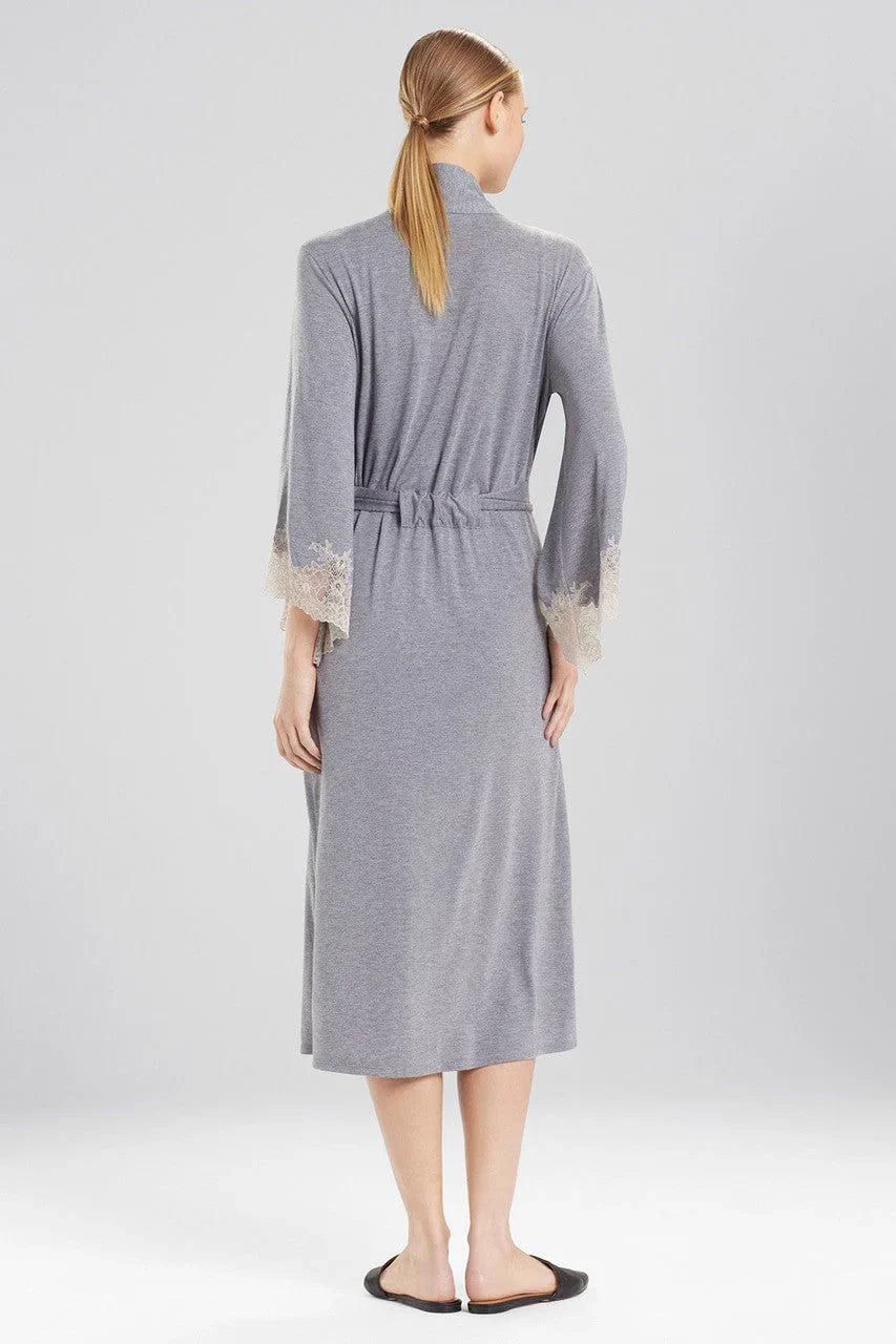 Natori Luxe Shangri-la TENCEL Robe - Grey