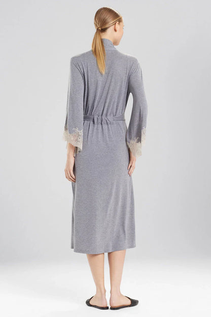 Natori Luxe Shangri-la TENCEL Robe - Grey