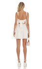 Lucy In The Sky Back Bow Fit and Flare Dress in White