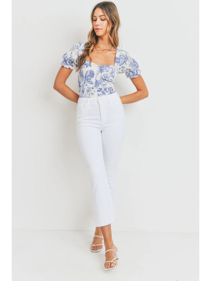 Ruby & Jenna Women's Just Black- HR Tonal Crop Flare