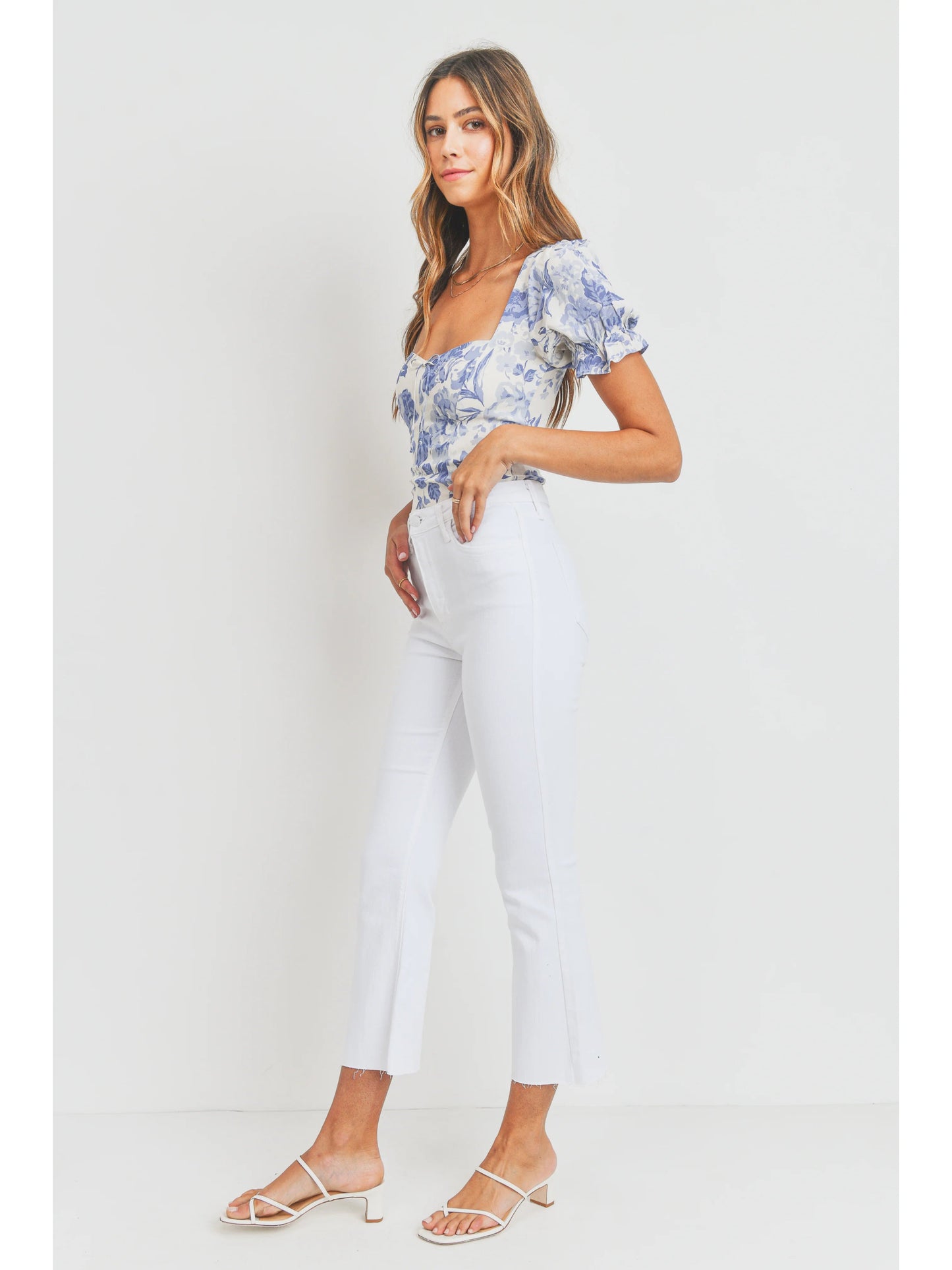 Ruby & Jenna Women's Just Black- HR Tonal Crop Flare