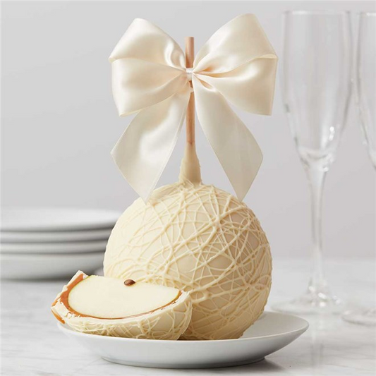 Mrs Prindables White Chocolate Bride Jumbo Caramel Apple