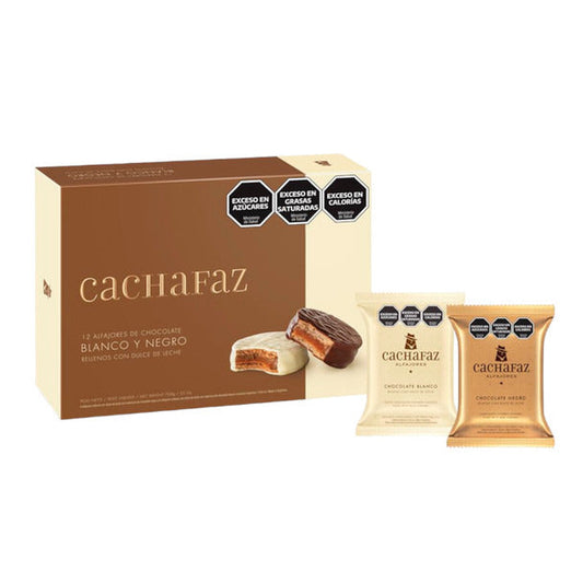 Pampa Direct Pampa Direct Cachafaz Alfajor Milk Chocolate and White Chocolate with Dulce de Leche, 720 g / 25 oz (mixed box of 12)