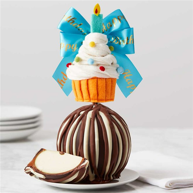 Mrs Prindables Happy Birthday Cupcake Jumbo Caramel Apple