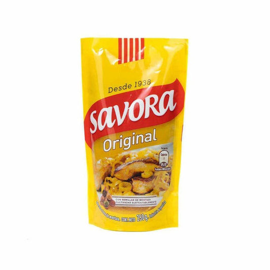 Pampa Direct Savora Classic Yellow Mustard in Pouch, 250 g / 8.81 oz pouch
