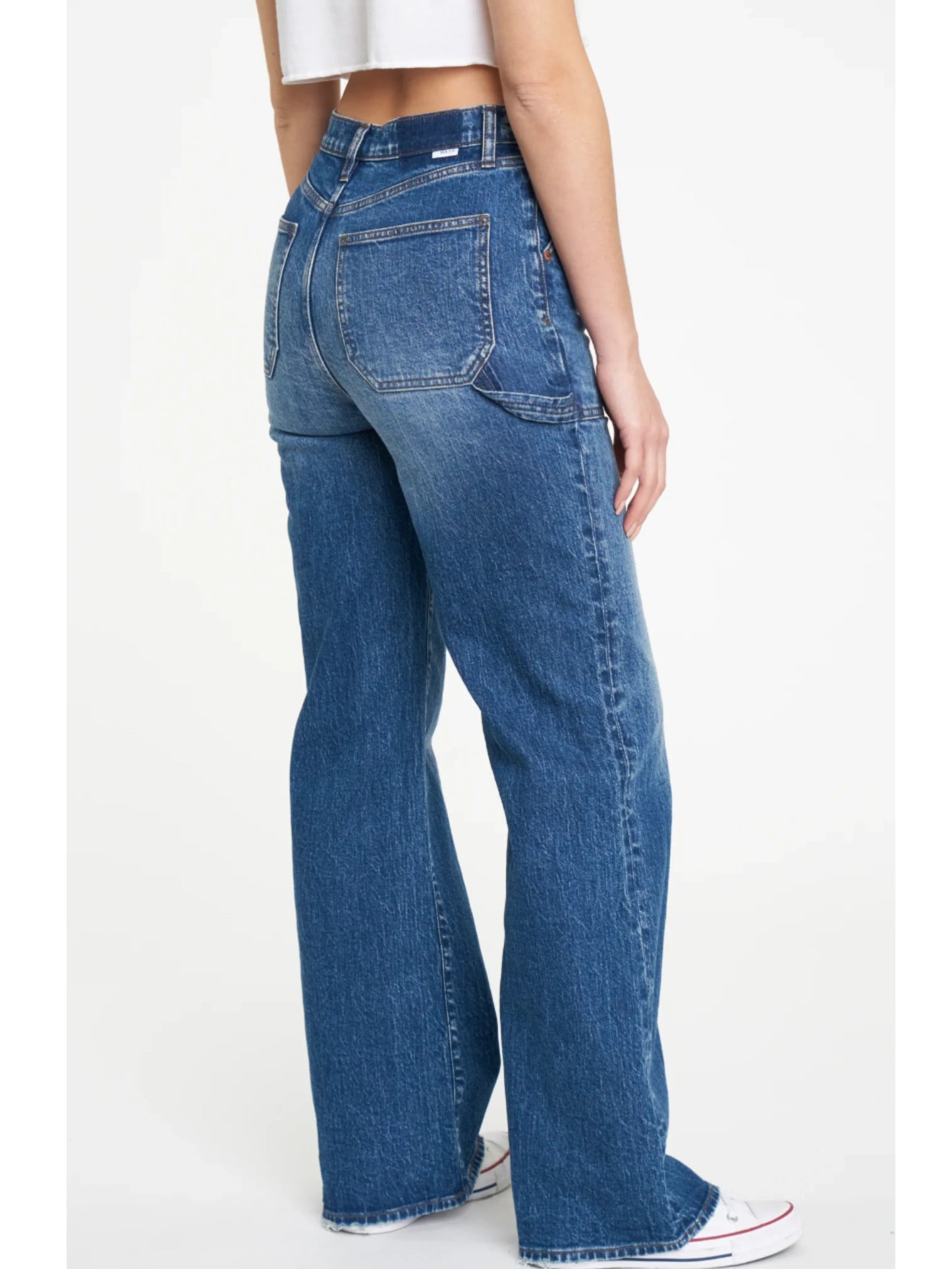 Ruby & Jenna Women's Daze- Patch Pocket High Rise Wide Leg