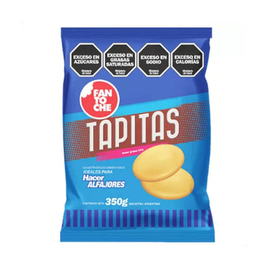 Pampa Direct Tapitas Para Alfajores de Maicena Coconut Cookies Ideal for Cornstarch Alfajores by Fantoche, 350 g / 12.19 oz (pack of 3)
