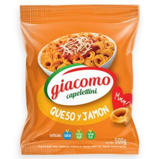 Pampa Direct Giacomo Capelettini Queso Y Jamón Cheese And Ham Delicious Classic Pasta, 500 g / 17.6 oz bag