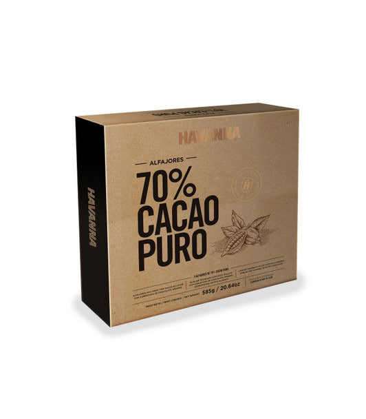 Pampa Direct Havanna Alfajor 70% Dark Cacao Chocolate with Dulce de Leche (box of 9)