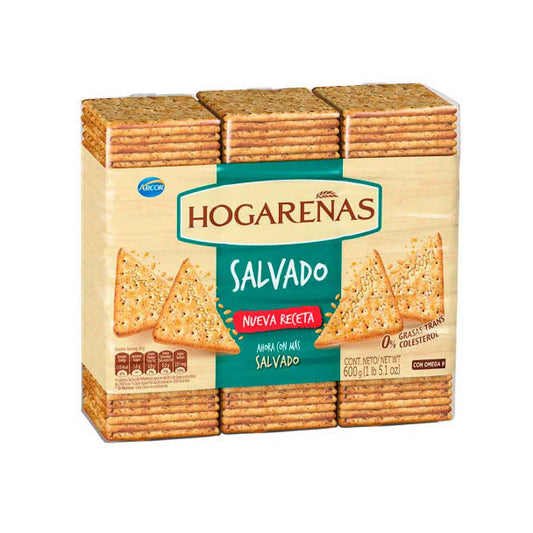 Pampa Direct Hogareñas Salvado Wholegrain Crackers with Bran Seeds 600 g / 21.16 oz