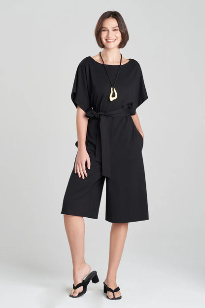 NATORI Light Weight Ponte Belted Jumpsuit