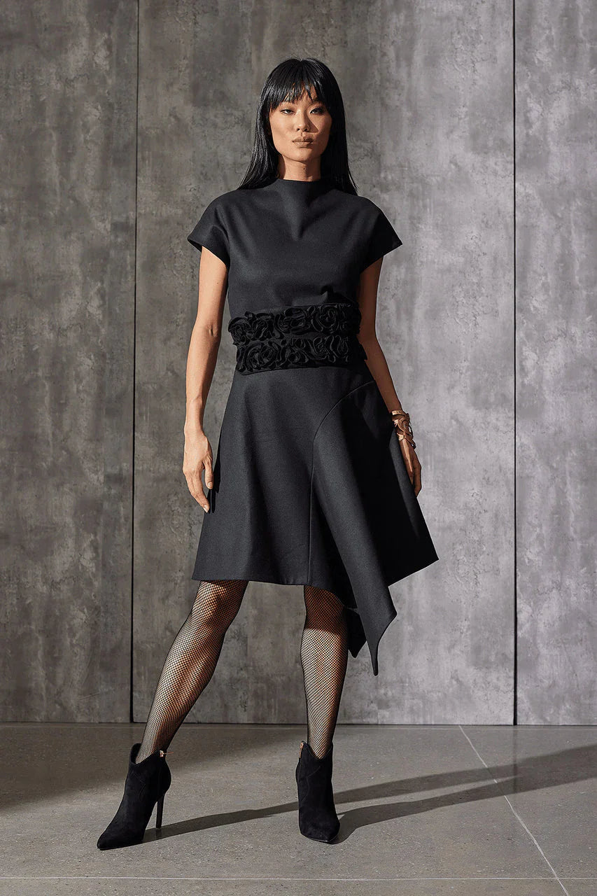 NATORI Double Jersey Asymmetric Skirt