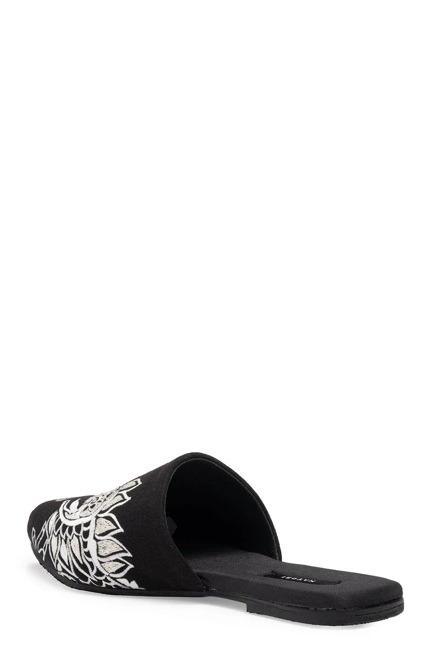 Natori Dragon Embroidered Felt Slide