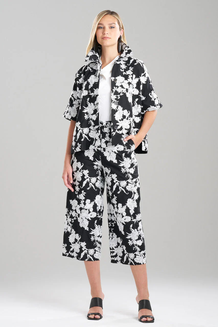 NATORI Tangier Embroidered Cotton Jacket