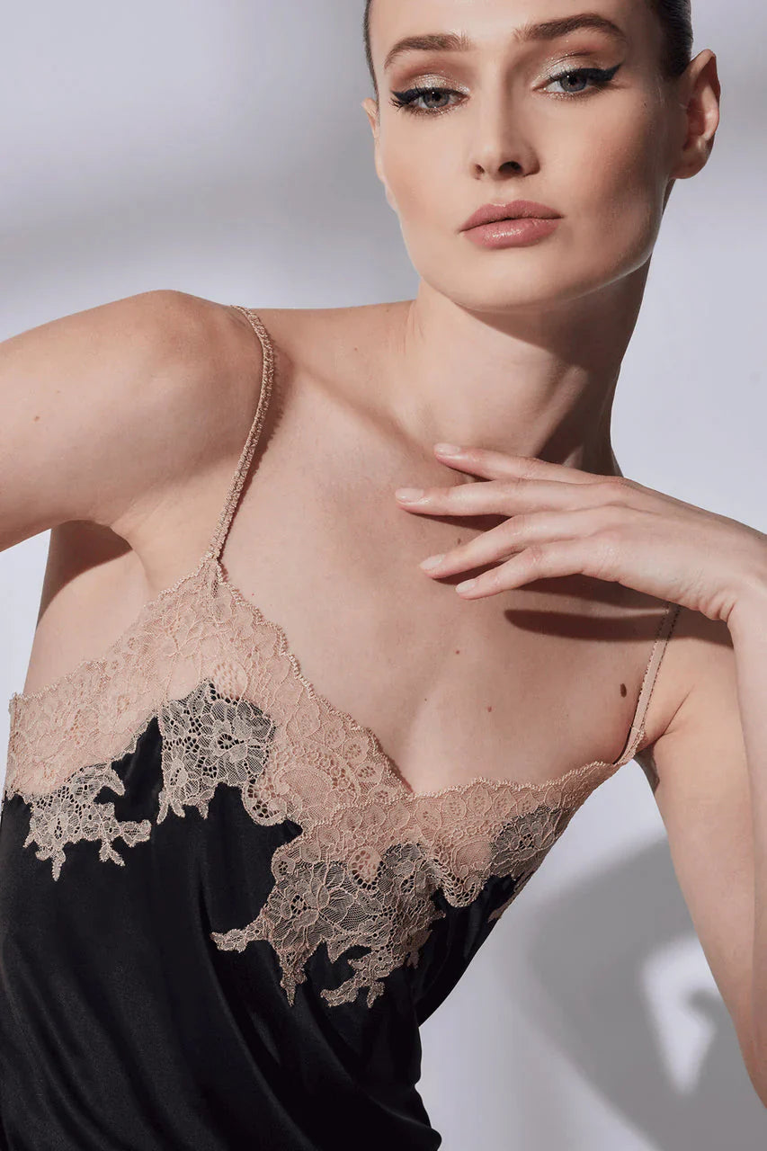 NATORI Enchant Lace Trim Chemise 2