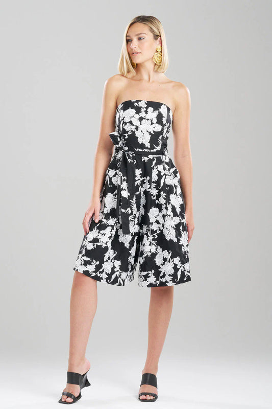 NATORI Tangier Embroidered Cotton Jumpsuit