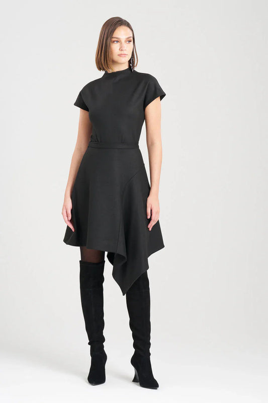 NATORI Double Jersey Asymmetric Skirt