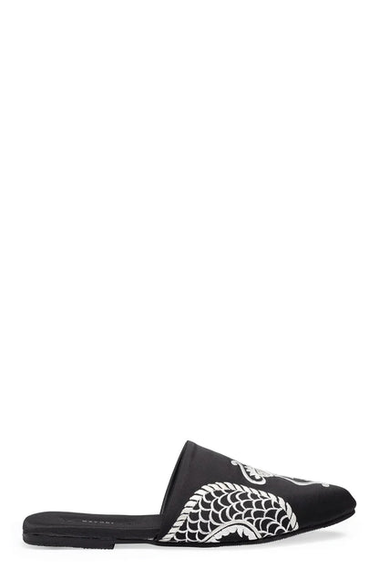 Natori Dragon Embroidered Luxe Charmeuse Slide