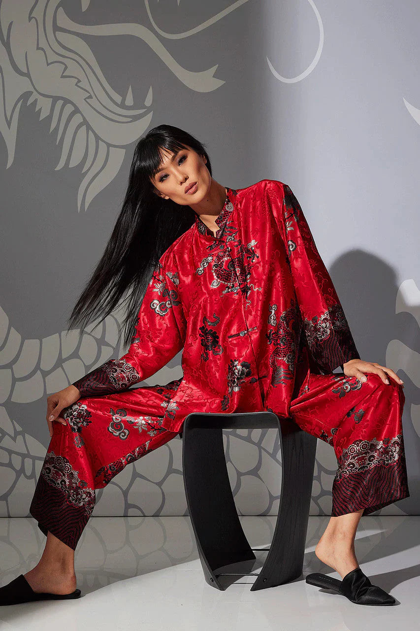 NATORI Imperial Dragon Jacquard Mandarin PJ