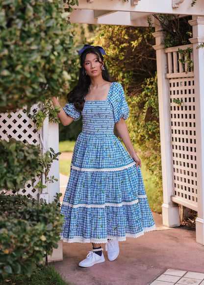 JessaKae Blueberry Muffin Dress - Blue