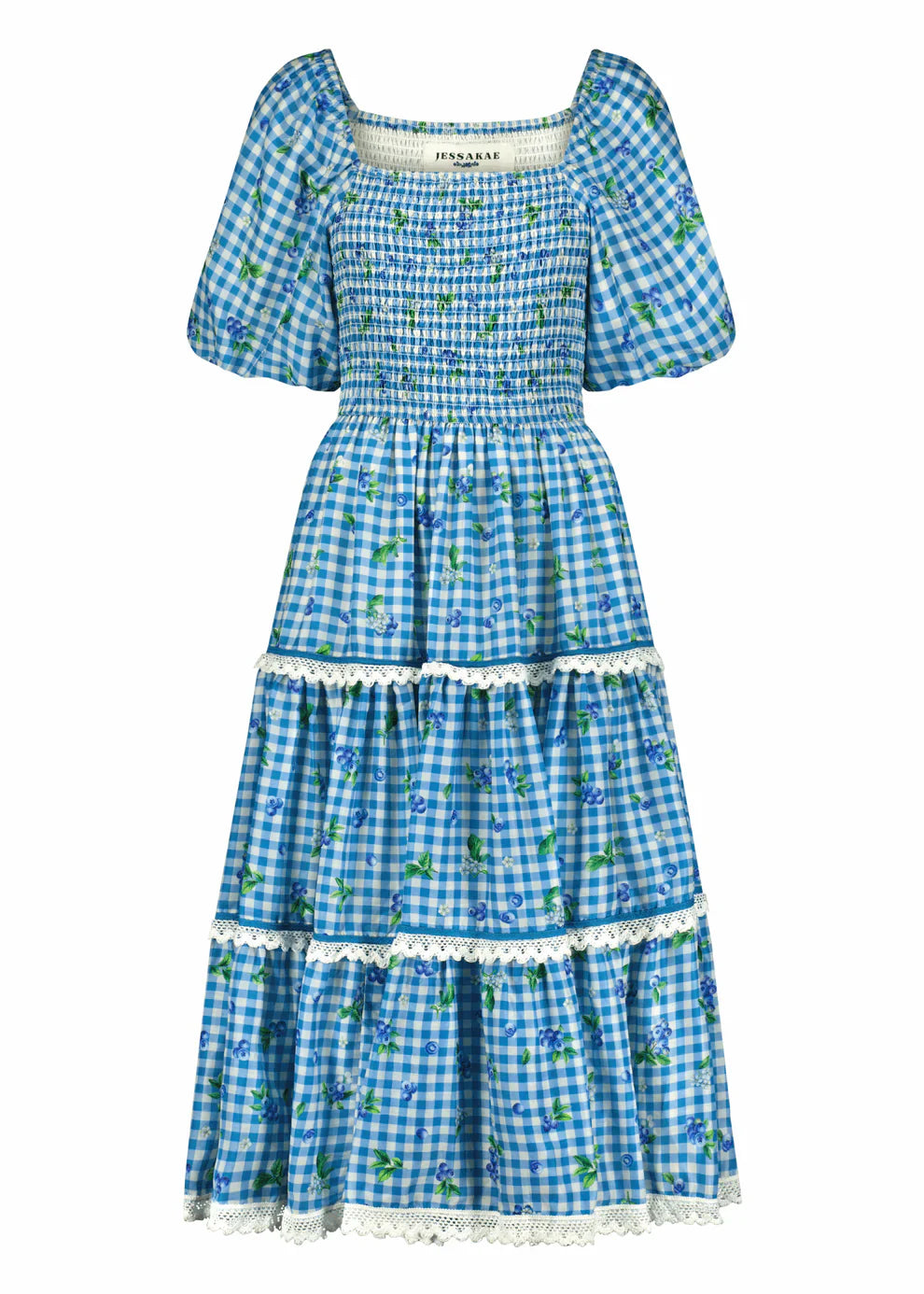 JessaKae Blueberry Muffin Dress - Blue