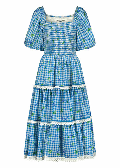 JessaKae Blueberry Muffin Dress - Blue