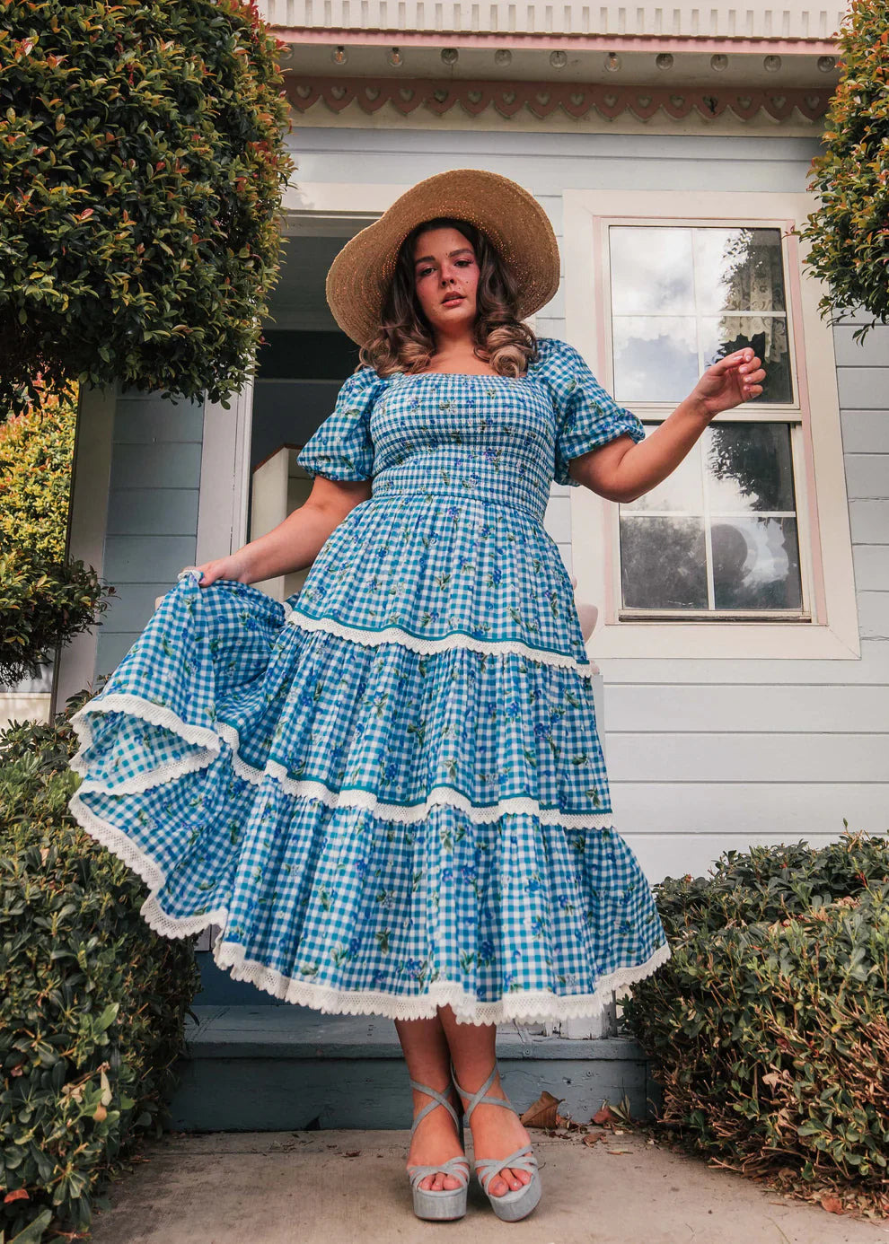 JessaKae Blueberry Muffin Dress - Blue