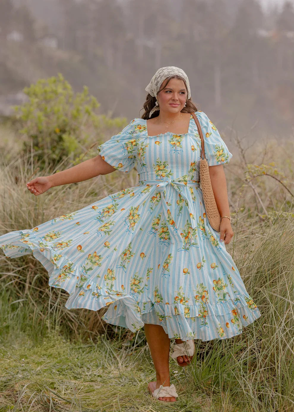 JessaKae Citrus Dress - Zesty Blue