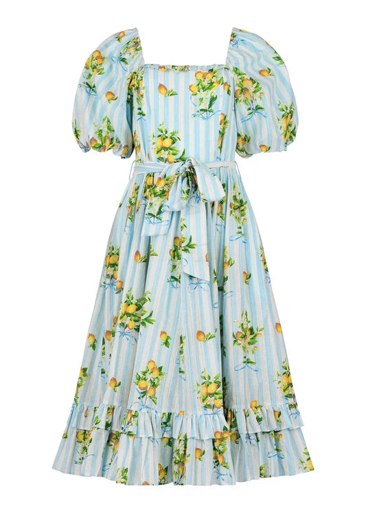 JessaKae Citrus Dress - Zesty Blue
