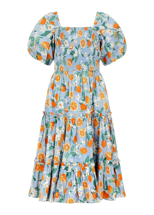 JessaKae Clementine Dress - Tangerine Breeze