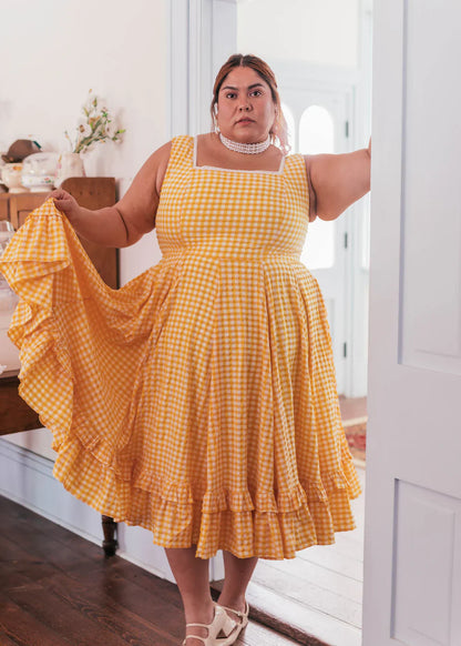 JessaKae Daze Dress Yellow Gingham