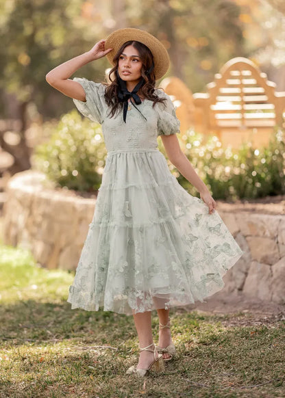 JessaKae Flutter Dress - Clover