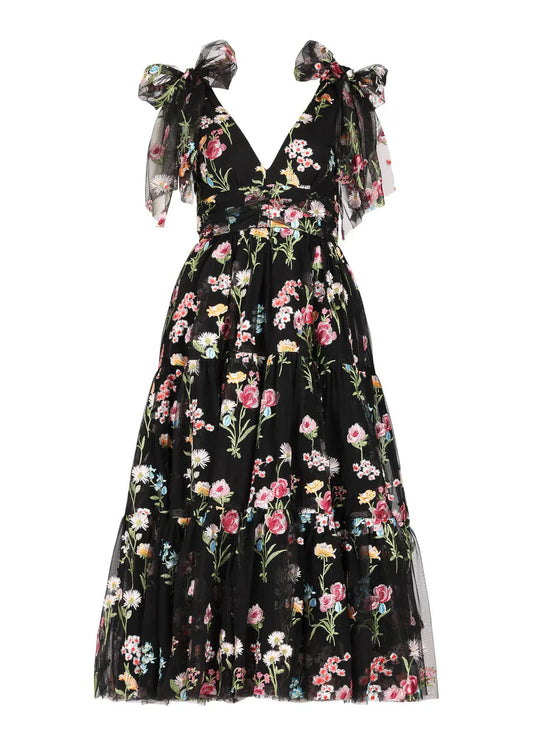JessaKae Margaret Midi Dress Black