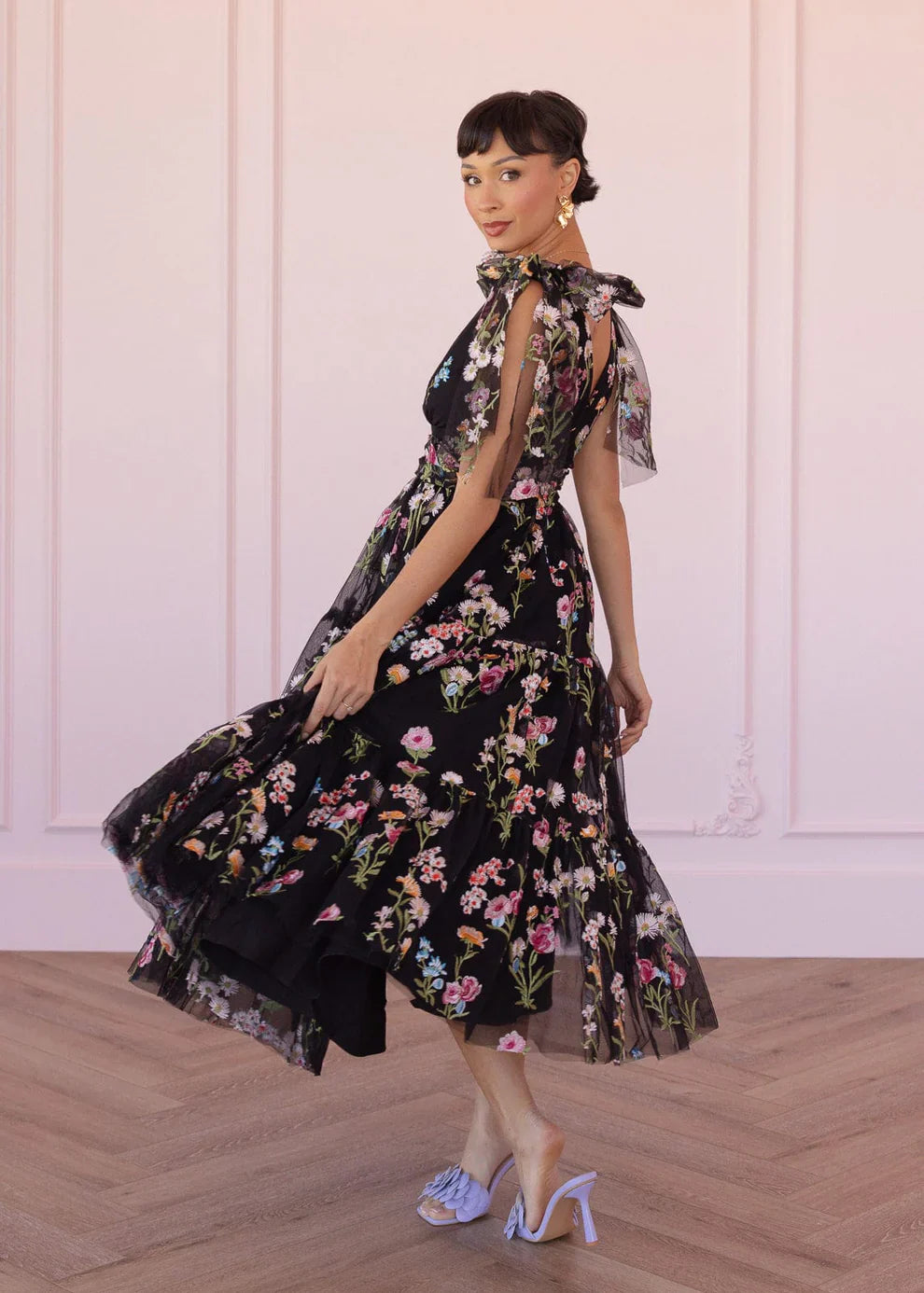 JessaKae Margaret Midi Dress Black