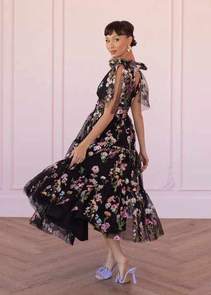JessaKae Margaret Midi Dress Black