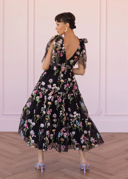 JessaKae Margaret Midi Dress Black