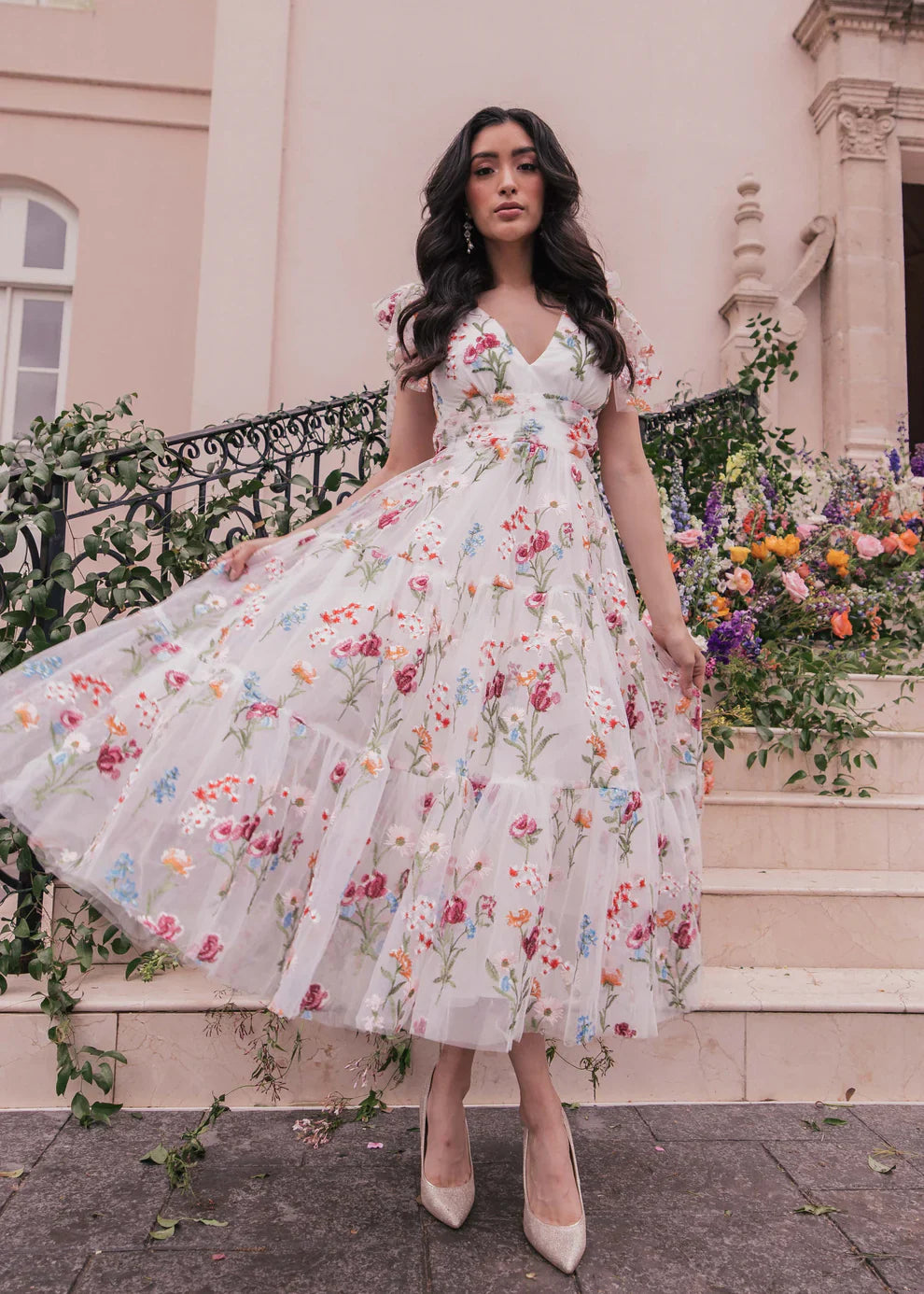 JessaKae Margaret Midi Dress White