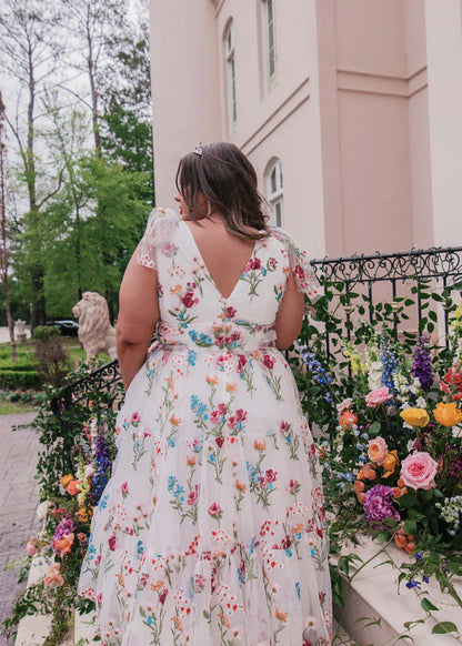 JessaKae Margaret Midi Dress White