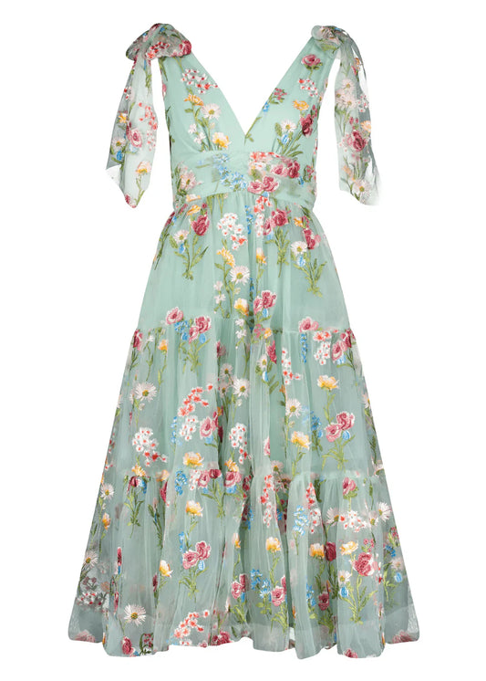 JessaKae Margaret Midi Dress Green