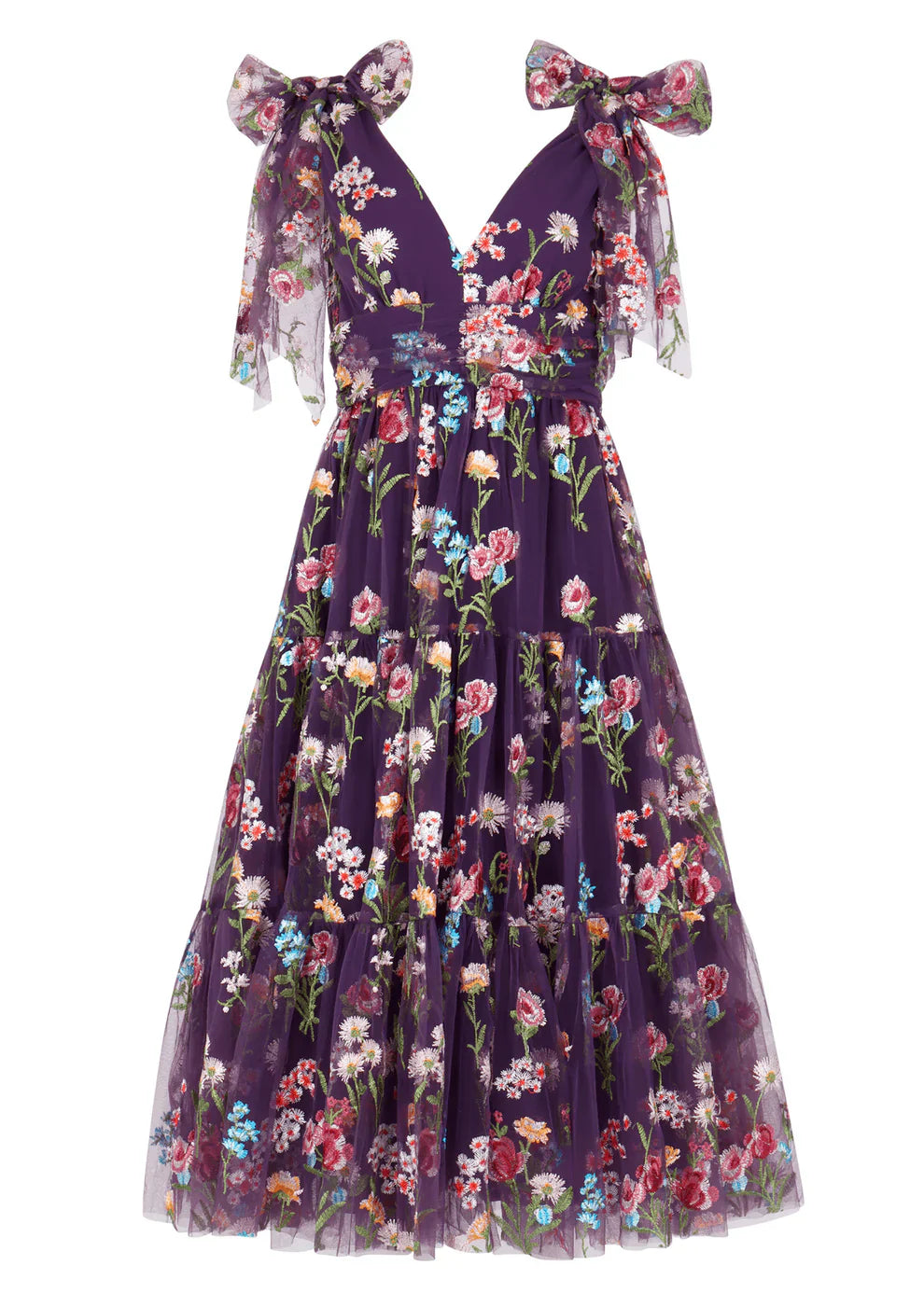JessaKae Margaret Midi Dress Purple
