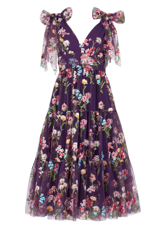 JessaKae Margaret Midi Dress Purple