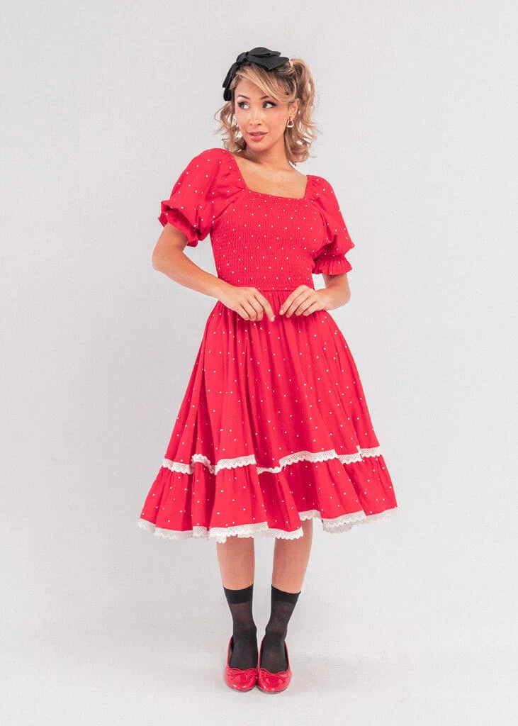 JessaKae Minnie Dress - Red