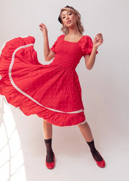 JessaKae Minnie Dress - Red