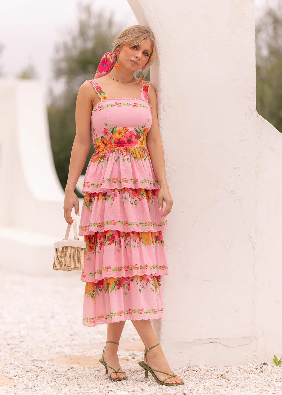 JessaKae Mirabelle Dress - Flamingo Bloom