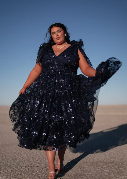 JessaKae Rhea Dress - Sapphire Dusk