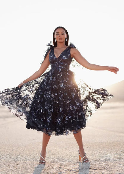 JessaKae Rhea Dress - Sapphire Dusk