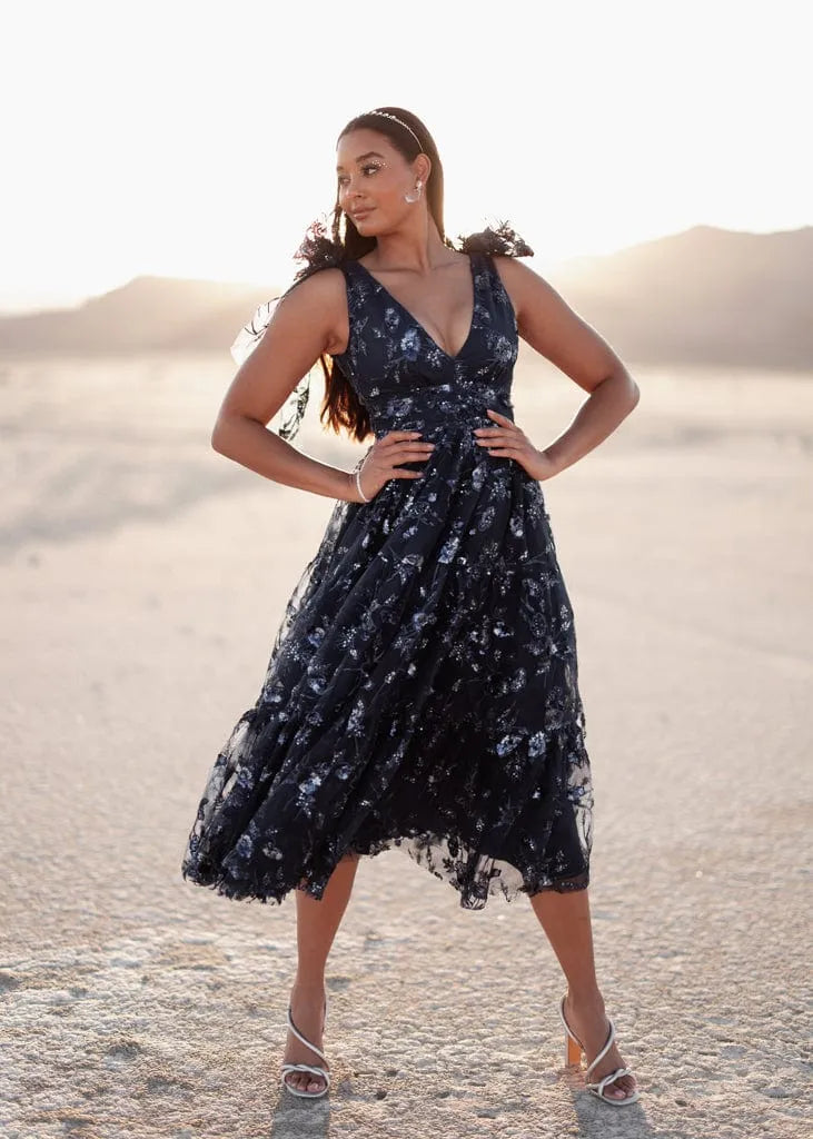 JessaKae Rhea Dress - Sapphire Dusk