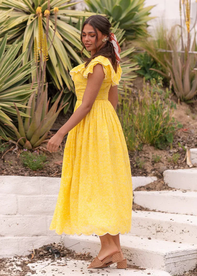 JessaKae Marisol Dress - Canary Yellow